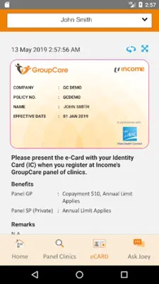 GroupCareIncome android App screenshot 2
